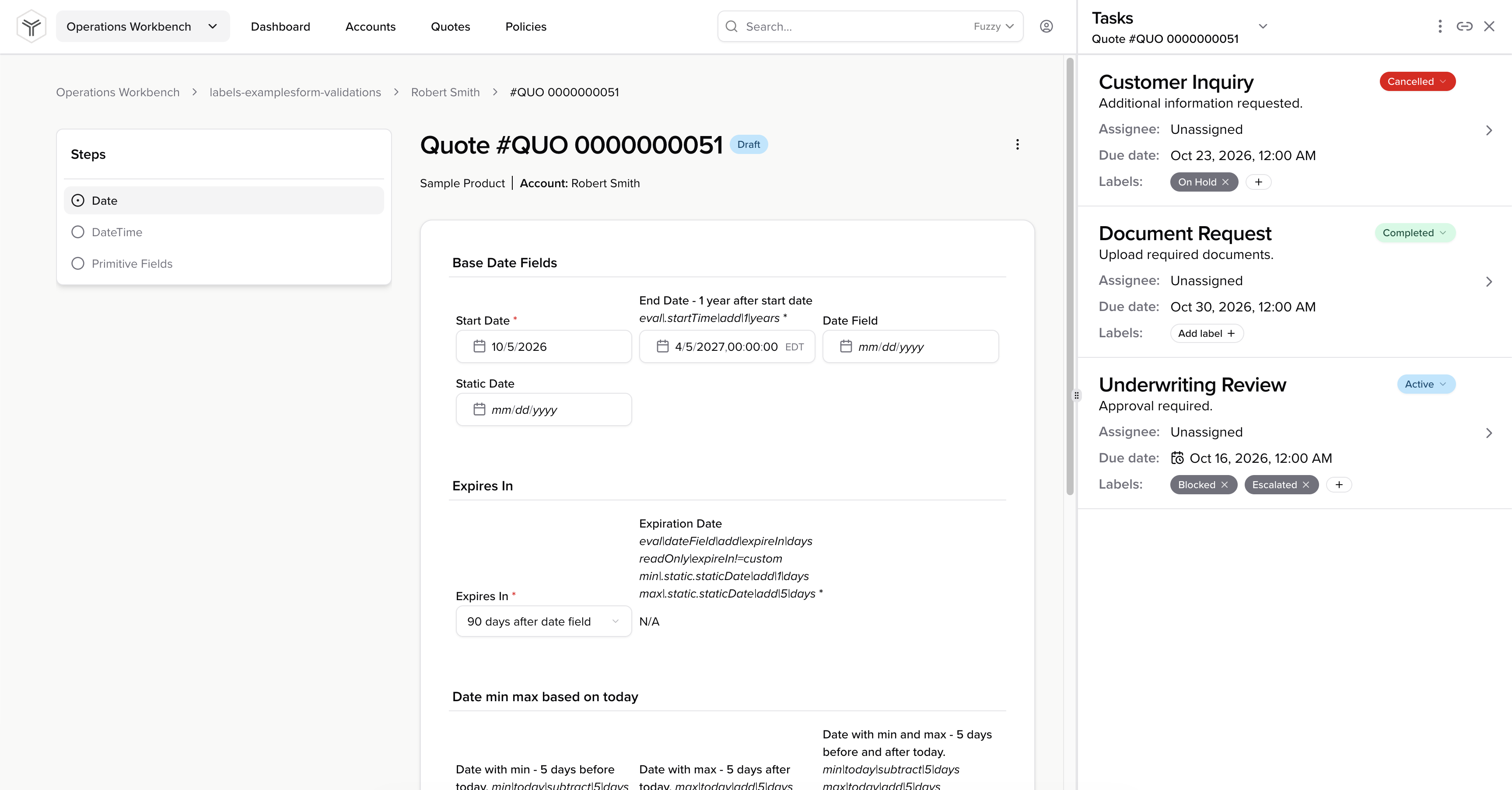 View Associated Tasks